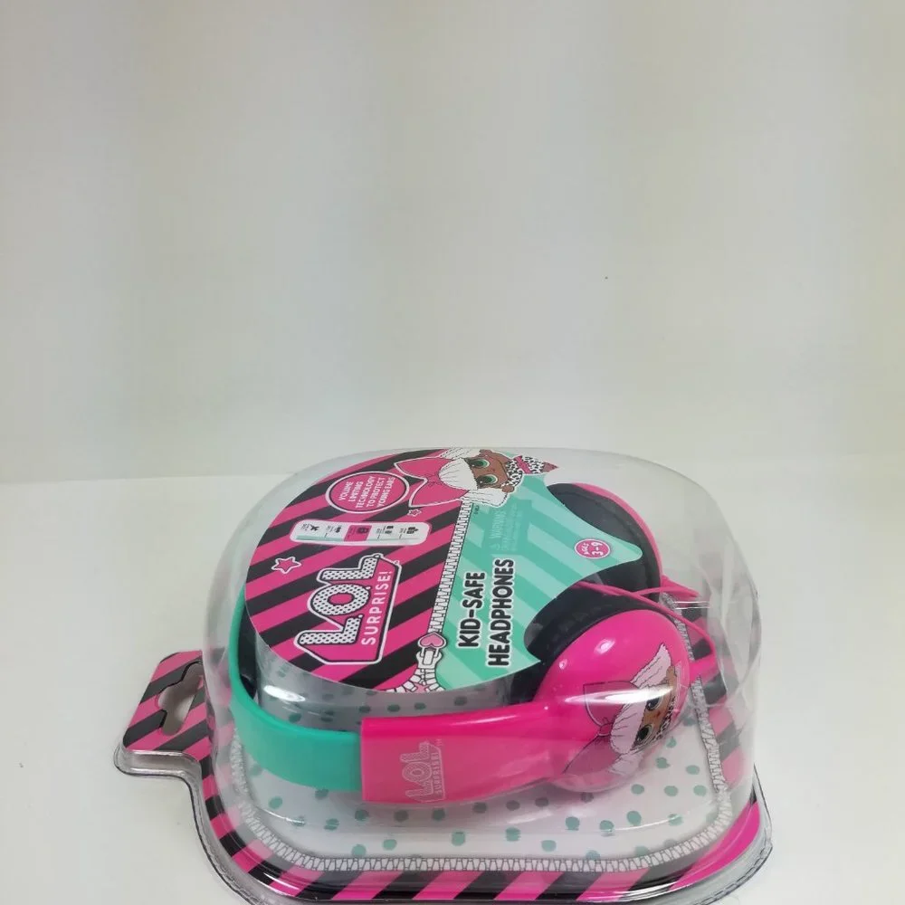 LOL Surprise Kid Safe Headphones Pink Girls Music great for travel